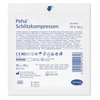 Hartmann Peha Schlitzkompressen steril, 50 x 2 Stück, 10 cm x 10 cm Primärverpackung