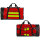HUM AEROcase Bekleidungstasche WEARbag signalrot frontal und frontal erweitert