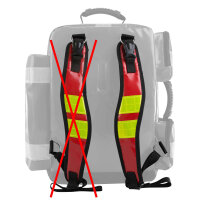 HUM AEROcase MPXL1C Rückentragegurt signalrot links