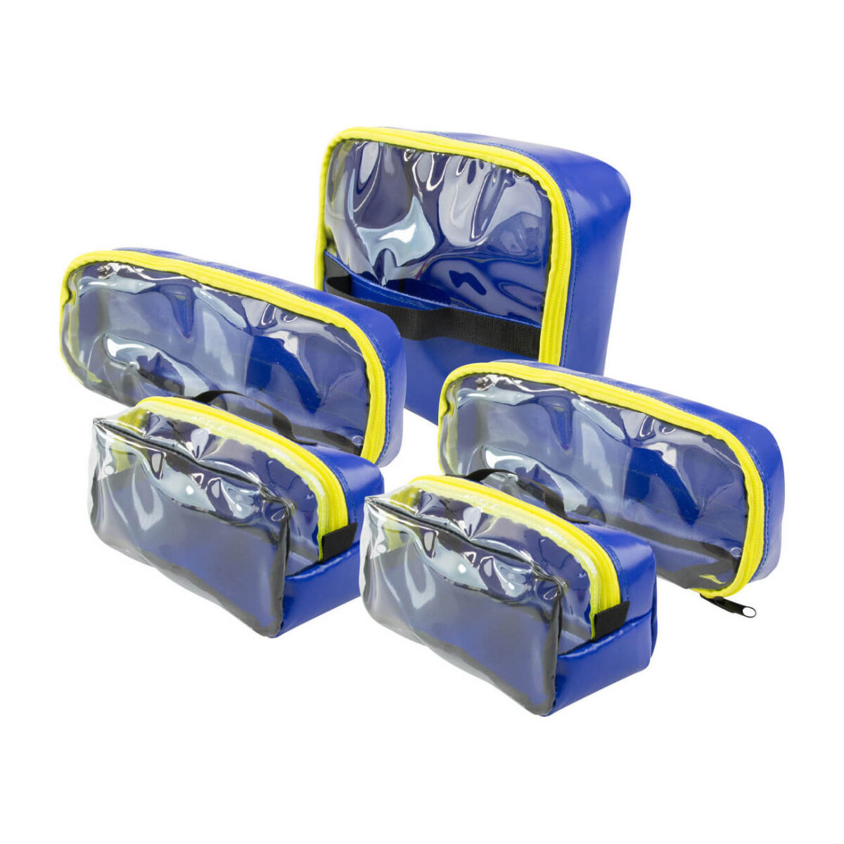 AEROcase 5-teiliges Innentaschen-Set – Schwarzes Planmaterial, 24x19x9 Cm & 33x14x5 Cm