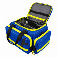 AEROcase HT03-RBM1-R Notfalltasche mittel Gr M Ultramarinblau PLAN schräg rechts geöffnet HUM