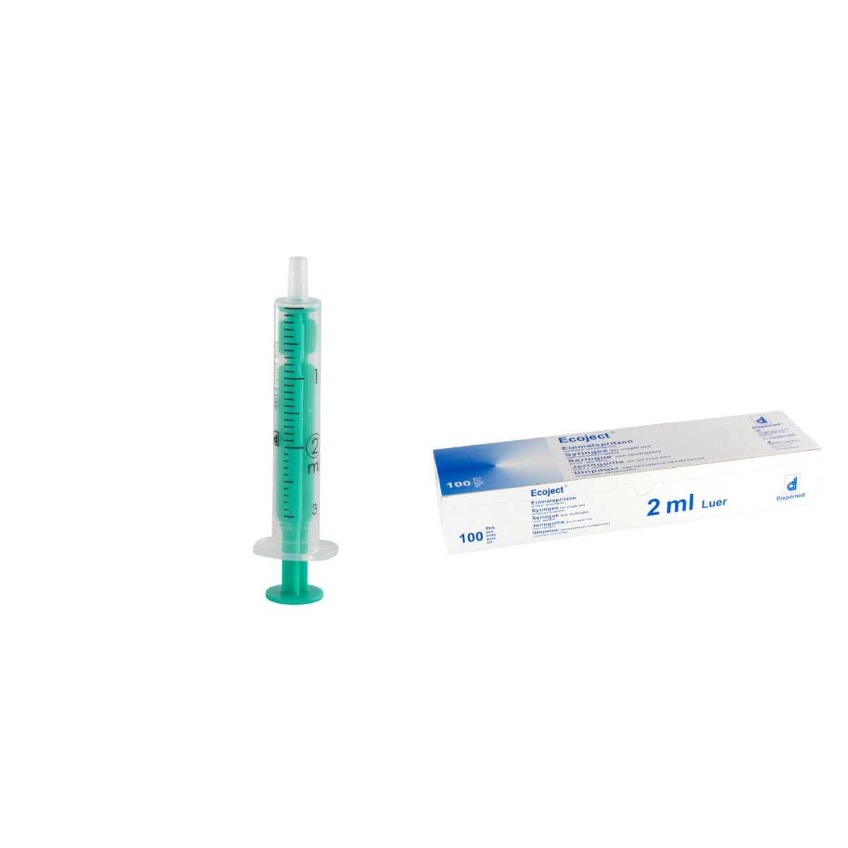 >Dispomed ECOJECT Einmalspritze 2 ml – Art.-Nr. 20002, PZN 04676645