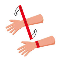 LESS Triagemappe Orange mit 40 Sichtungsbändern