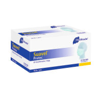 Meditrade Suavel Protec OP-Maske elastische Ohrschlaufen, grün, Typ II Packung