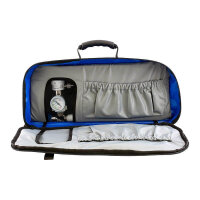 HUM AEROcase OXYBM2 Sauerstofftasche EMS Pro ultramarinblau offen