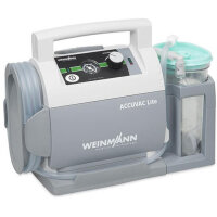 Weinmann ACCUVAC Lite Absaugpumpe mit Zubehörtasche, 12V Ladekabel & Wandhalterung, Einwegsystem 2