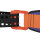 SAM Medical Pelvic Sling II Beckenschlinge, blau/orange, Gr. S Detailansicht Autostopp Schnalle