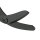 XSHEAR Traumaschere 19 cm mit Griff in Schwarz/ Blau mit geöffneter Schneide/ Klinge