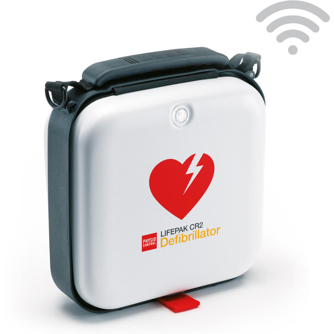 Physio-Control LIFEPAK CR2 AED mit WLAN u. Tasche vollautomatisch | J