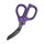 XSHEAR Mini Traumaschere 15 cm Schwarz/ Lila mit geschlossener Schneide/ Klinge