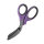 XSHEAR Traumaschere 19 cm mit Griff in Schwarz/ Lila mit geschlossener Schneide
