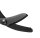 XSHEAR Traumaschere 19 cm mit Griff in Schwarz/ Lila mit Detailansicht der geöffneten Schneide
