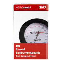 HUM AEROcheck Aneroid Blutdruckmessgerät 1-Schlauch