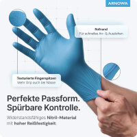 Arnowa Arnomed Nitril Blue Untersuchungshandschuhe...
